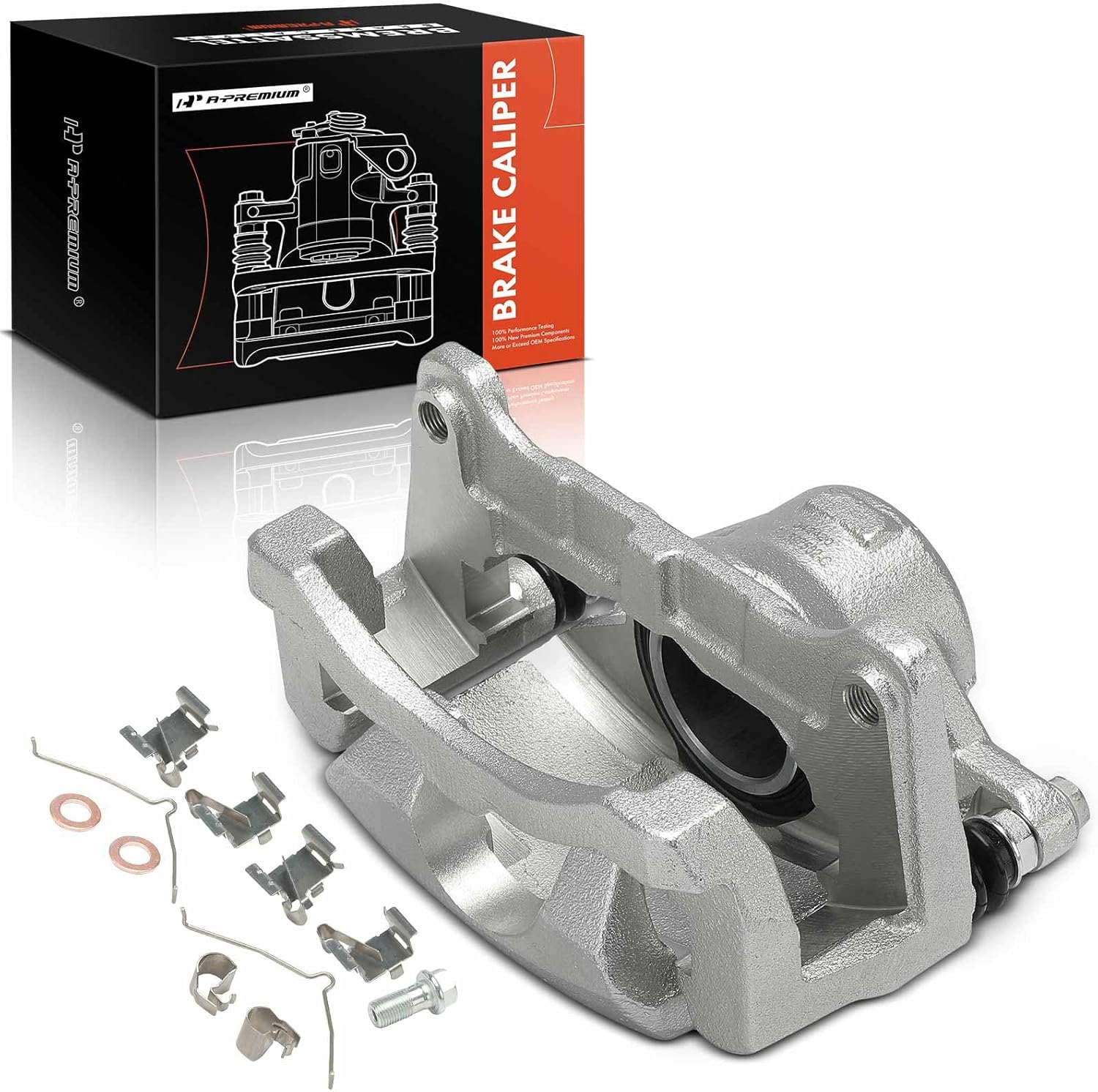 A-Premium Disc Brake Caliper Assembly with Bracket Compatible with Toyota Camry 2018-2023, RAV4 2019-2023, Avalon 2019-2022, Venza 2021-2023 & Lexus ES250, ES300h, ES350 - Front Right Passenger Side