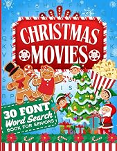 30 Font Word Search For Seniors: Christmas Movies / Extra Large Print / Jumbo Letters To Read / 50 Festive Holiday Film Themed Puzzles / 900 Items You Can Find / Adults - Elderly Senior Citizen