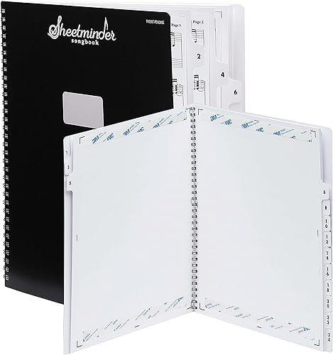Miniatura 1 de Songbook - Carpeta de partituras impresas/sin mangas de plástico, marca fácilmente los dedos, fácil de sostener a mano, archivo de música/ideal para