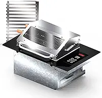 Churrasqueira Cooktop Elétrica Digital de embutir 70x48x30cm 220V Cinza
