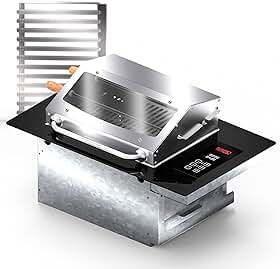 Churrasqueira Cooktop Elétrica Digital de embutir 70x48x30cm 220V