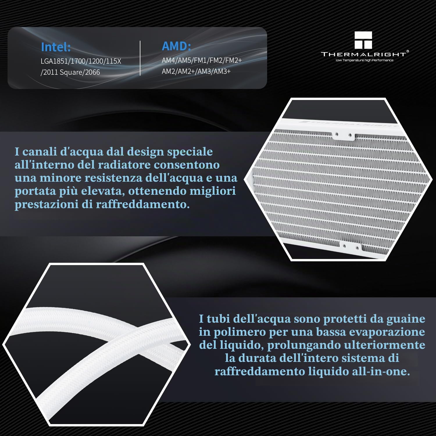 Watercooling CPU Thermalright - Frozen Notte 240 (bianco)