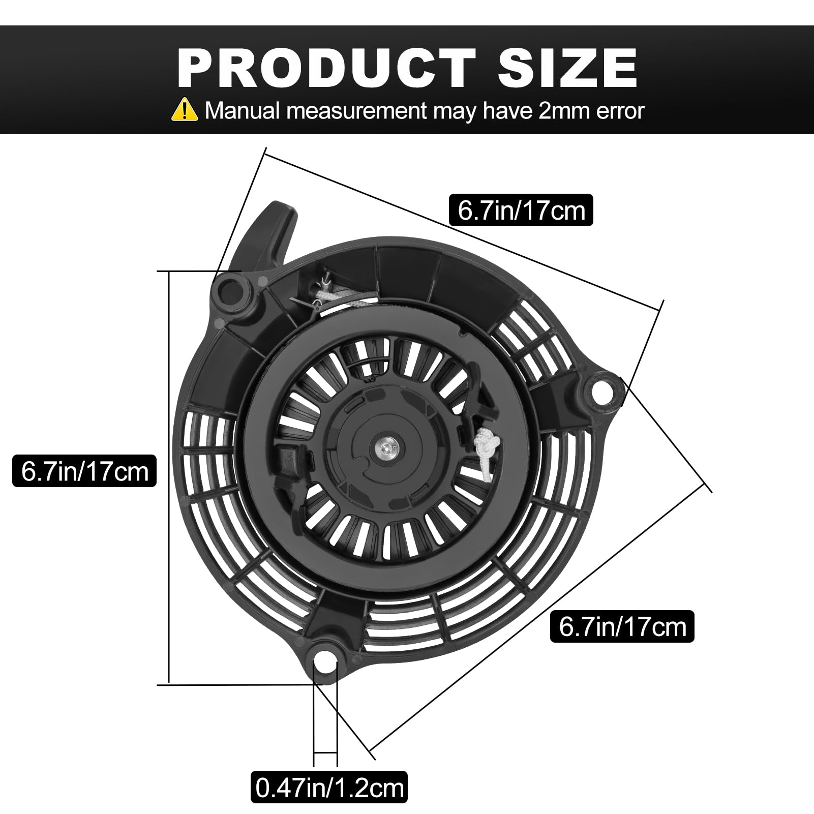 Avviamento a Strappo per Honda GC135 GC160 GCV135 GCV160 EN2000 Motore Tosaerba Avviatore Manuale
