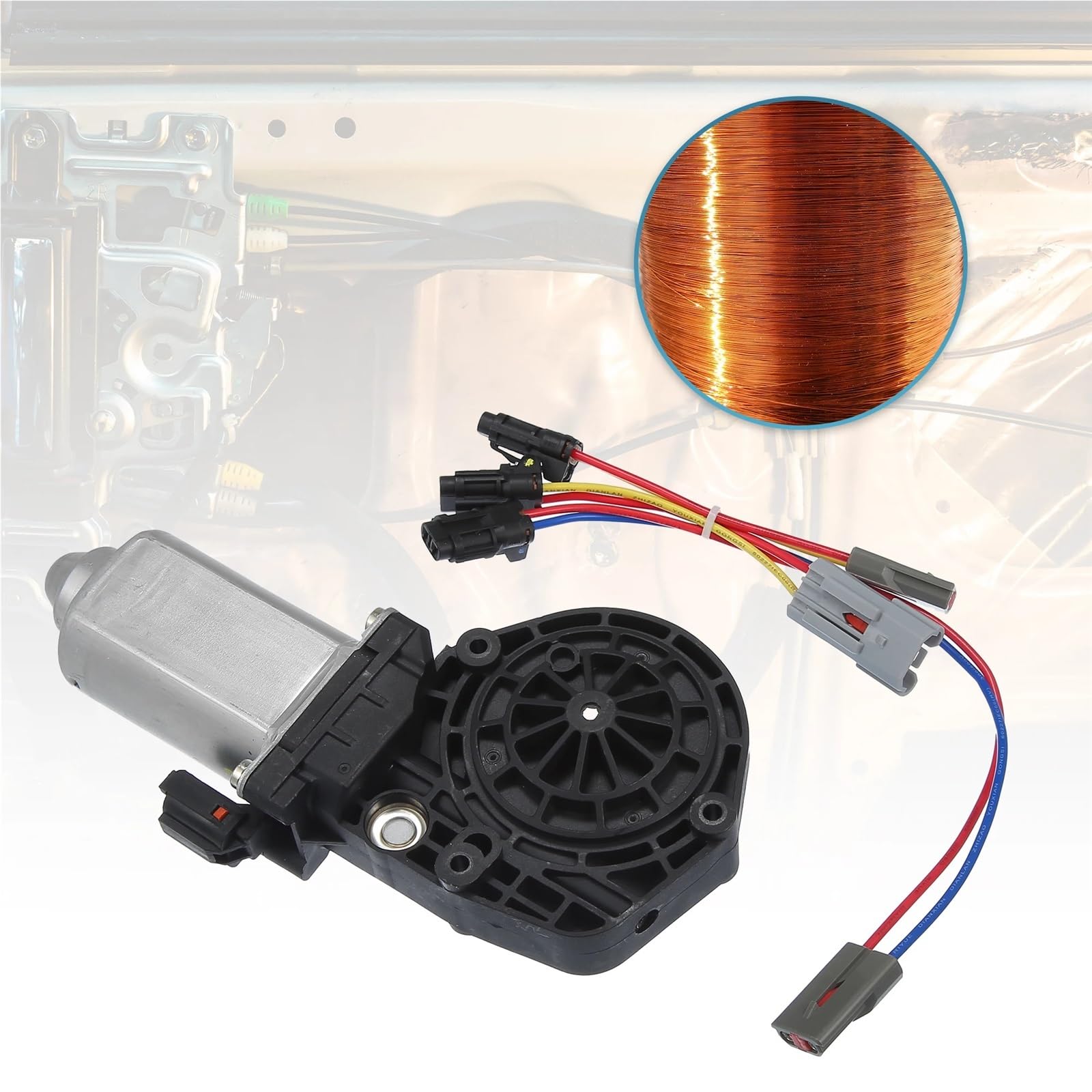 motore alzavetri auto impermeabile 1 set di motorino di sollevamento alzacristallo elettrico anteriore destro adatto per Ford F-150 1997-2004