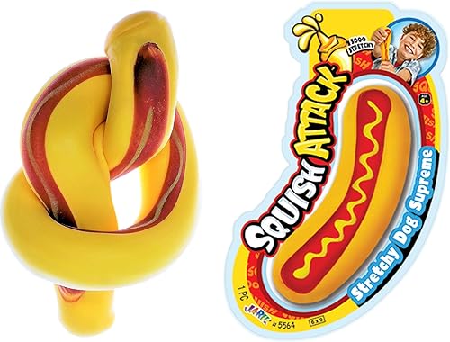 JA-RU Juguetes elásticos para perros calientes (1 juguete para la ansiedad) Juguete sensorial para apretar con TDAH. Juguetes para aliviar el