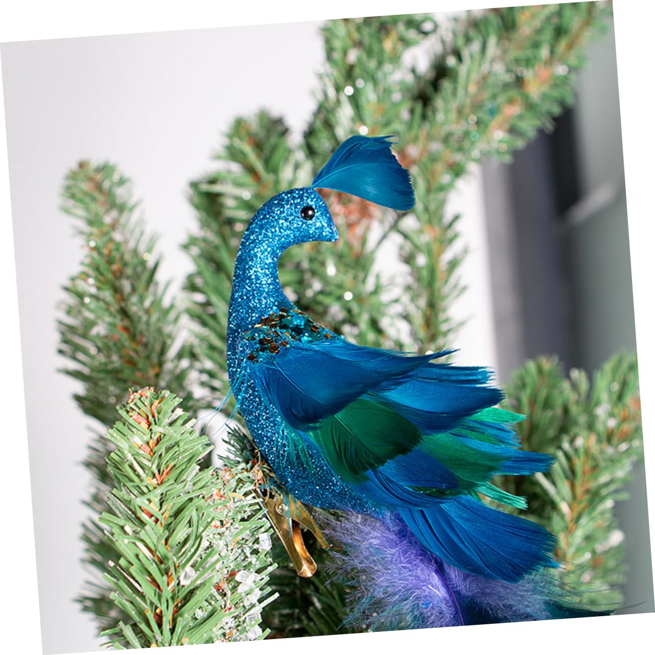 2pezzi Decorazioni in Schiuma Artificiale Forma Di Esotico Clip Per Albero Di Natale Ornamenti Natalizi Glitter Decorazioni Per Alberi Clip Ornamenti Forma Di Esotico Per Albero