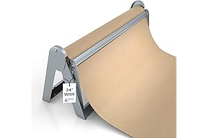24" Paper Roll Dispenser & Cutter: Perfect for Butcher, Wrapping & Craft Paper