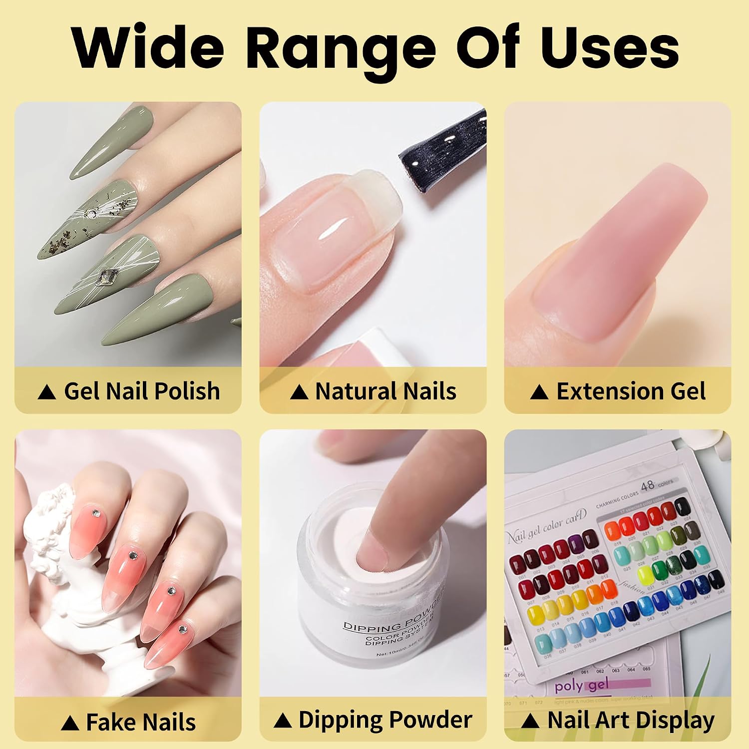 YTD Likomey Gel Nail Polish Base and Top Coat Set,2 Pcs 15ml Shine Gloss Nail Gel No Wipe Top Coat and Base Coat Kit