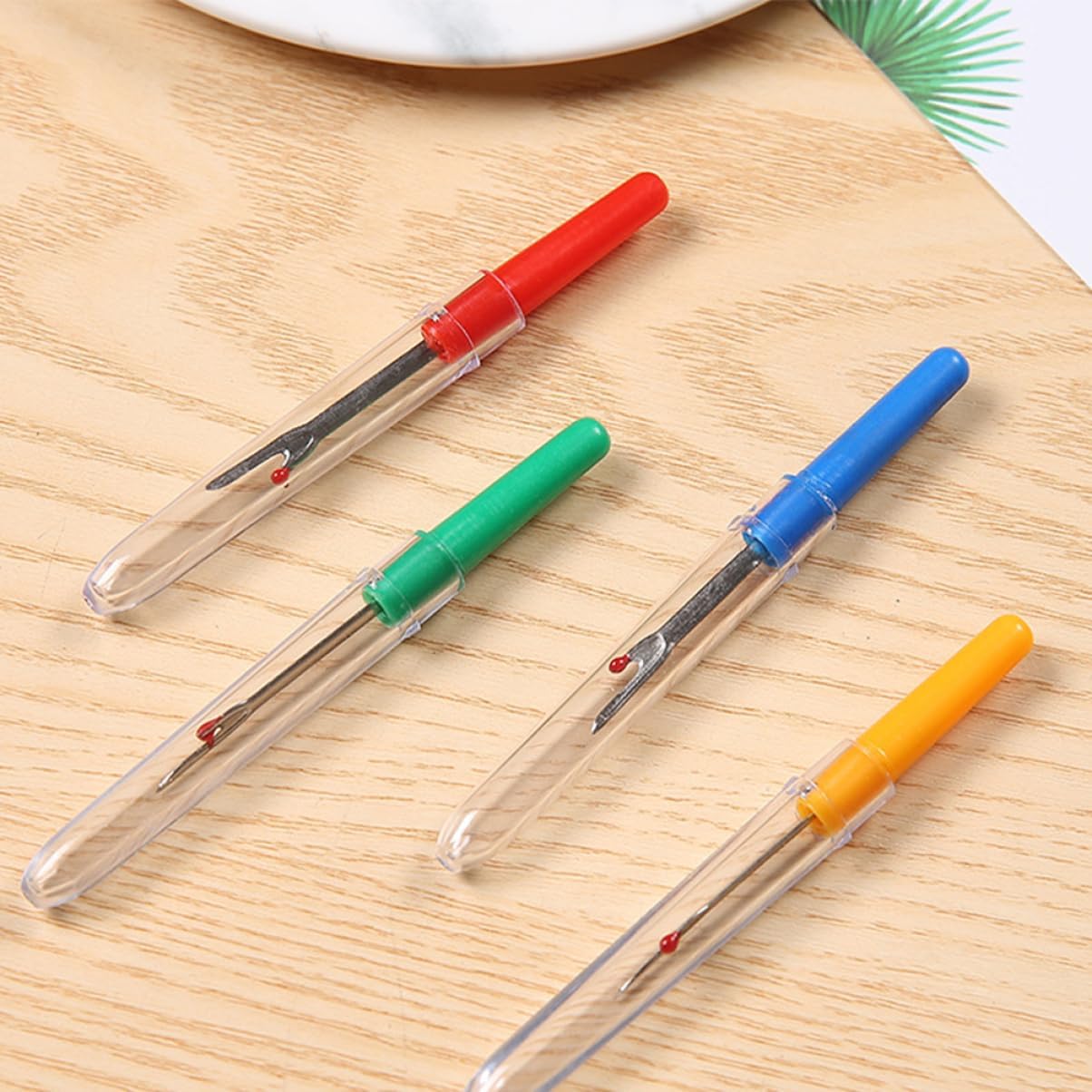 TOPPERFUN 20pcs Sewing Seam Ripper Sharp Concave Point for DIY Projects Embroidery Tools Home Use Random Color