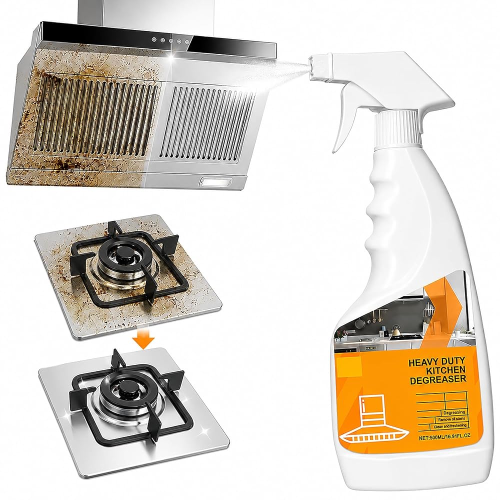 Heavy Duty Kitchen Degreaser, Multipurpose Kitchen Cleaner Spray — 16.9 floz