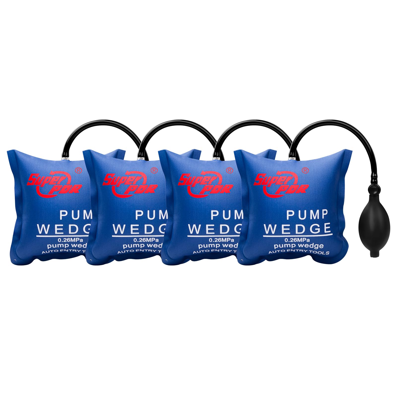 PDR TOOLS 4 Stück Montagekissen Luftkissen von 300KG Pro, Luftkissenheber Fenstermontage für die Tür und Fenster Montage Tragendes Gewicht von Hebekissen, Air Pump Wedge Luftkeil Aufpumpen Kissen