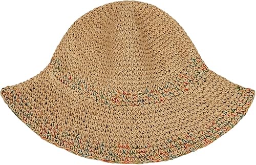 Miniatura 2 de Sombrero de paja para mujer, sombrero de playa plegable, sombrero de ala ancha