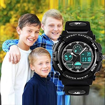 cofuo Kids Digital Sport Watch, Boys Girls Waterproof Sports Outdoor Watches Children Casual Electronic Analog Quartz Wrist Watches with Alarm Stopwatch