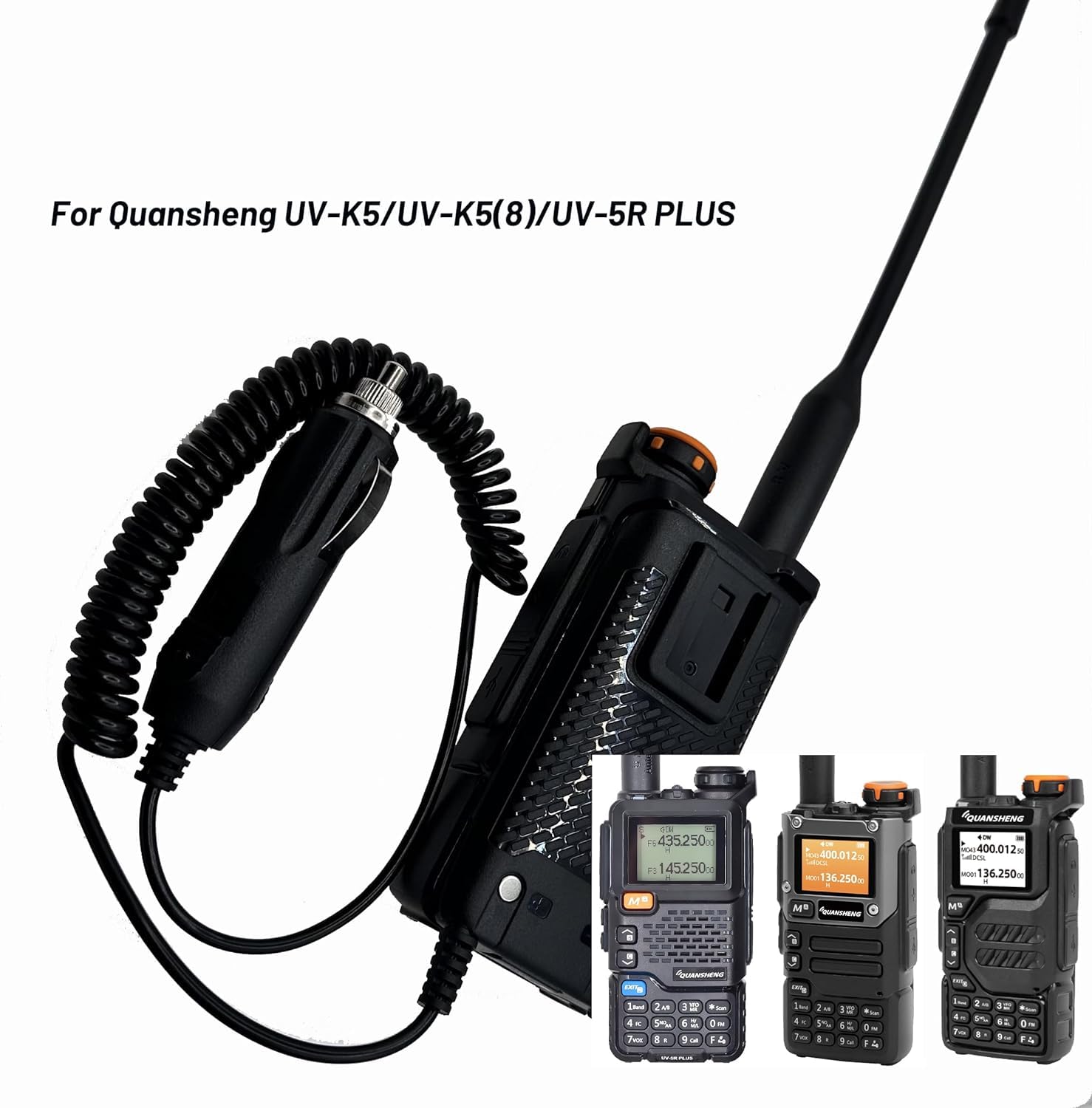 Radio a doppia banda UV-K5 5W portatile NOAA avviso meteorologico cavo programmazione