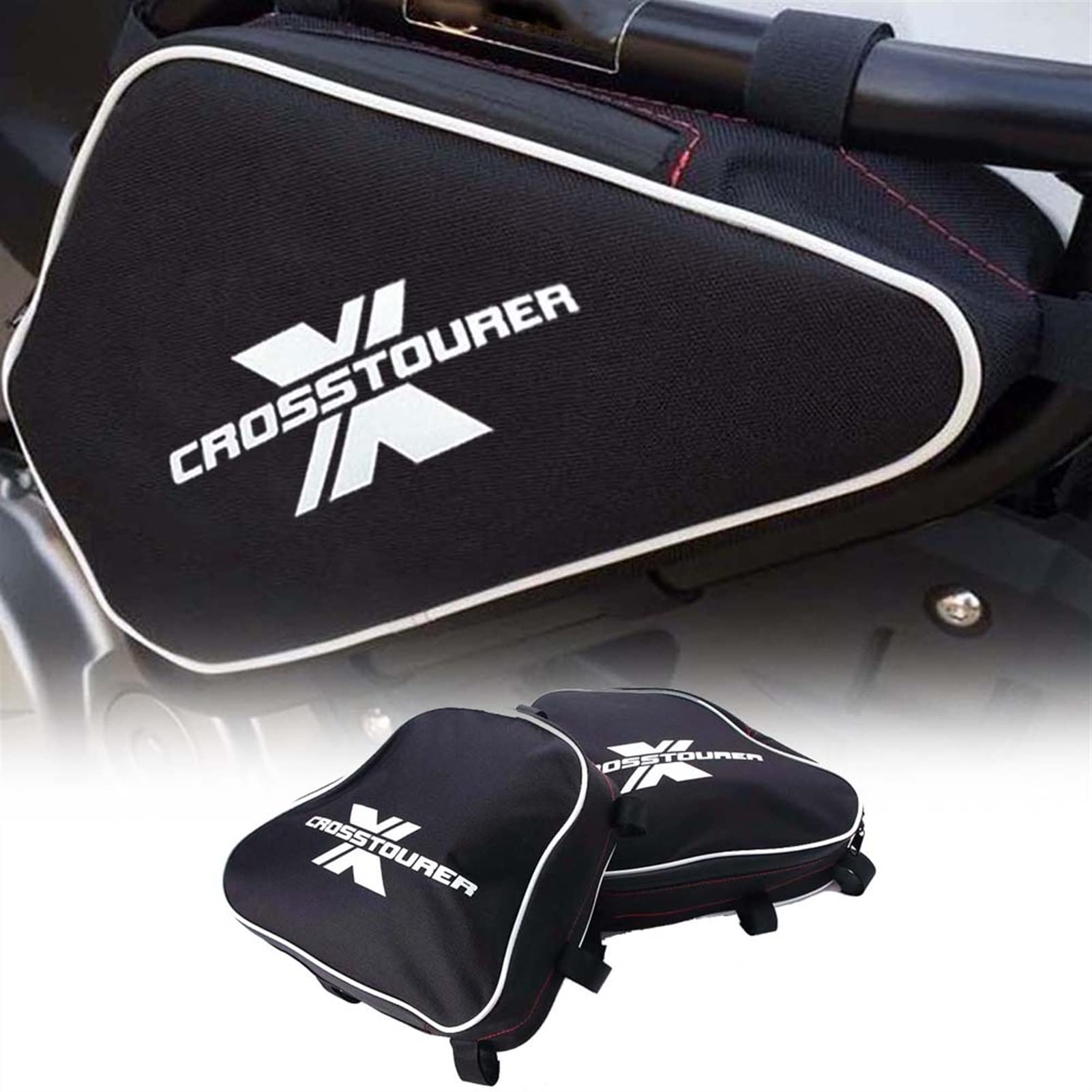Sac À Outils De Moto pour Vfr1200x Crosstourer Cadre Original Pare-Chocs Réparation Placement Sport Nylon Noir Sacs Étanches