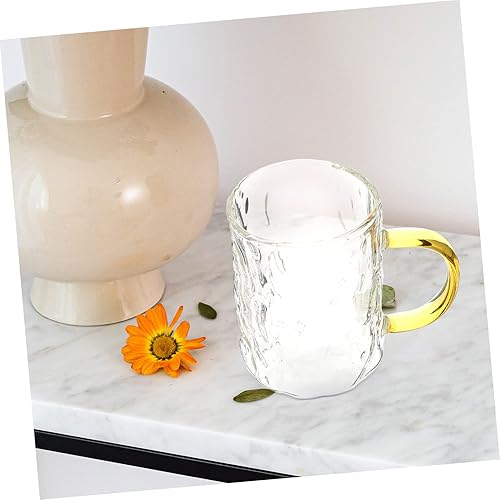 Miniatura 6 de Delicada taza de borosilicato con mango resistente al calor para uso doméstico y oficina, fácil de limpiar, resistente al desgaste, accesorio de té