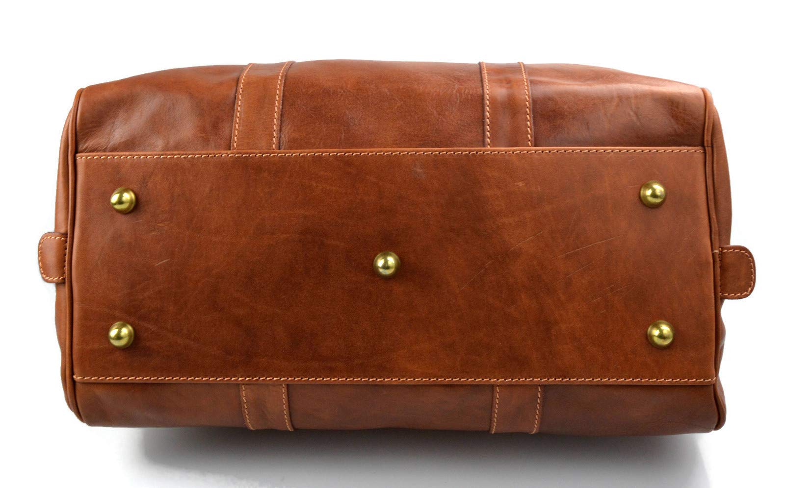 Bolso de viaje deportivo mujer hombre marron bolso de cuero con asas y correa de piel genuina bolso de mano de viaje bolso de espalda
