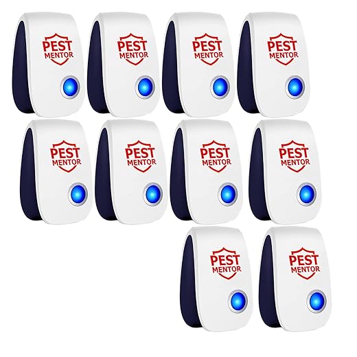 Ultrasonic Pest Repellent 10Pack, Electronic Pest Control Insect Repeller for Bugs, Roach, Rodent, Spider Mouse Repellent Pest Control Device for Home Kitchen, Bedroom