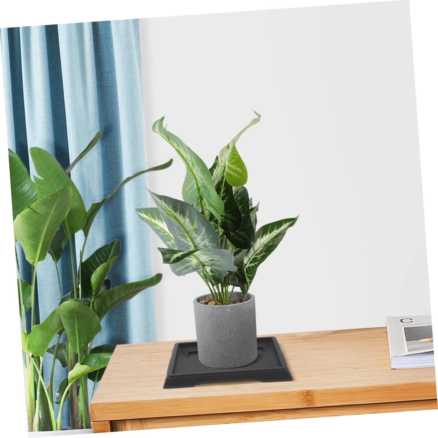 Mipcase 20pcs Heavy Duty Plastic Plant Saucers Drip Trays for Potted Plants Multi-use Design for Flower Pots Easy to Clean and Maintain