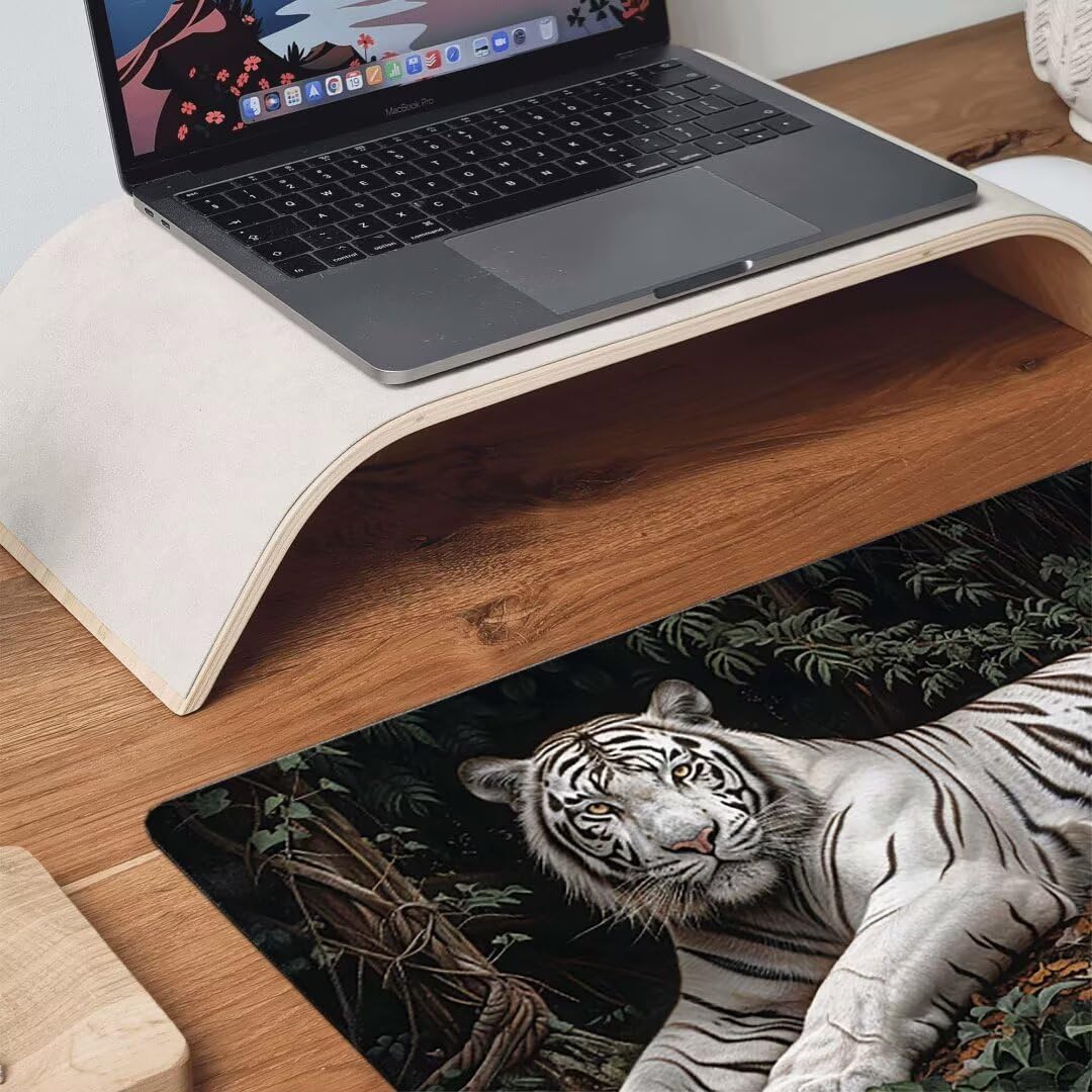 Podkładka pod mysz, podparcie nadgarstka, podkładka pod mysz z antypoślizgową gumową podstawą, ergonomiczna podkładka pod mysz do komputera, laptopa, domowego biura, kompatybilna z myszami laserowymi