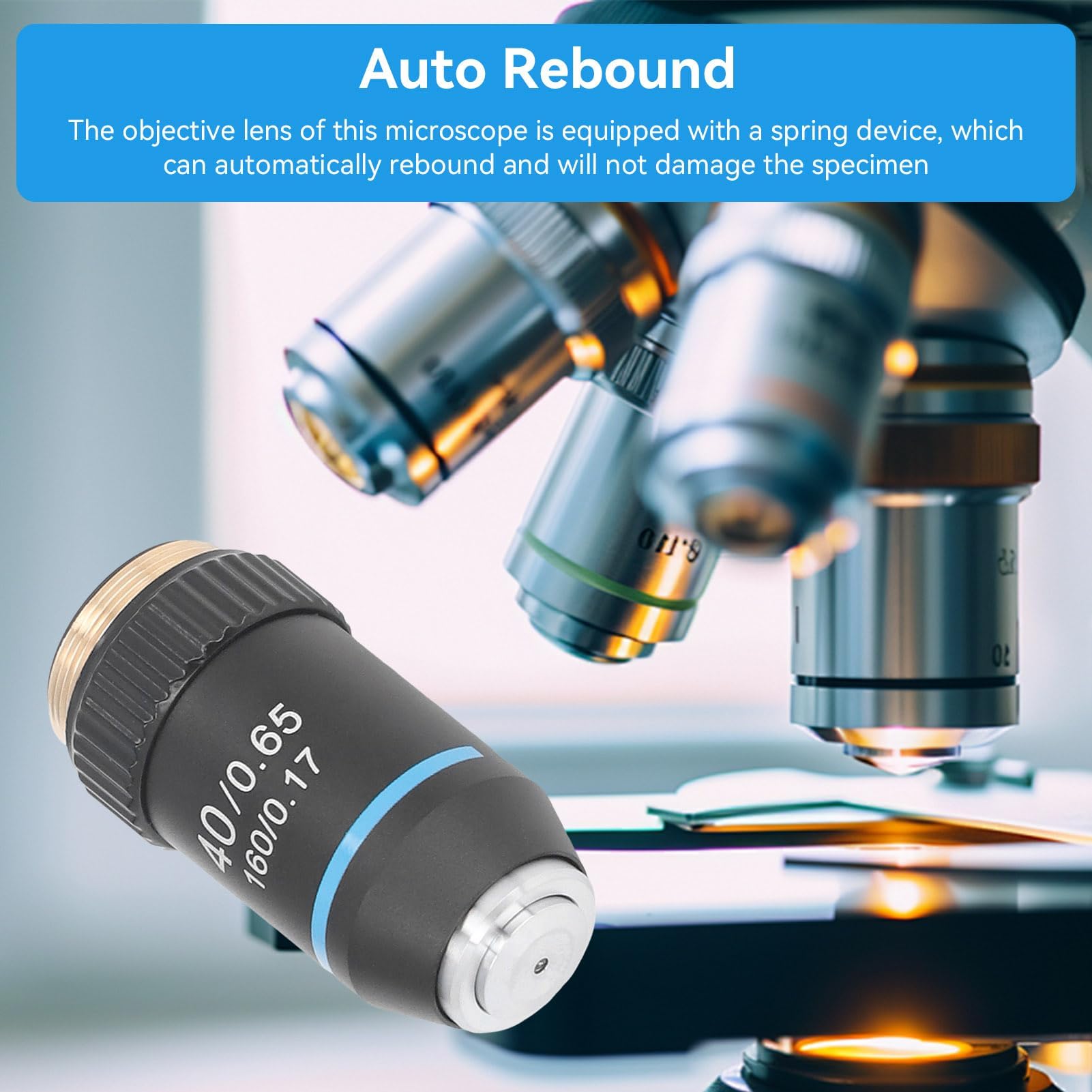 High Magnification Lens 40X Achromatic Microscope Objective Lens - RMS ...