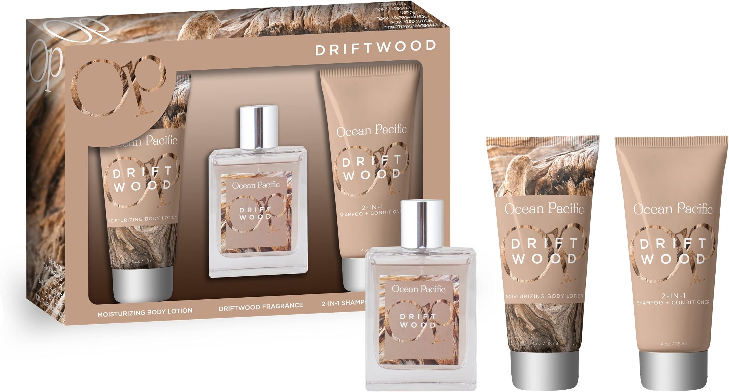 Ocean PacificDriftwood Eau De Parfum Gift Set, 3.4 fluid_ounces