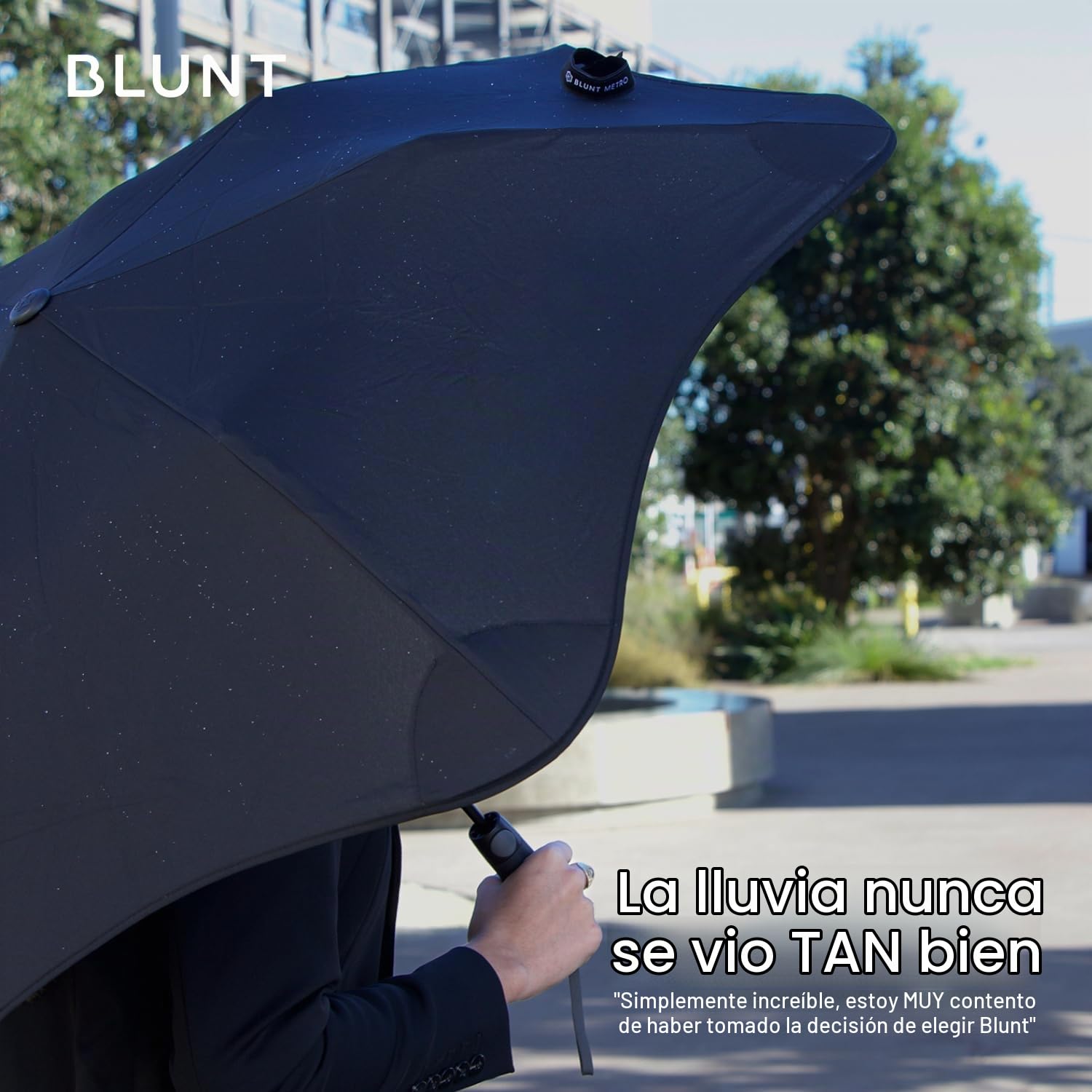 Blunt Metro Travel Umbrella 38” – Waterproof & Wind Resistant Radial Tensioning System – Strong & Compact & Light – Built to Last – Easy to Use [Perfect for Travel]