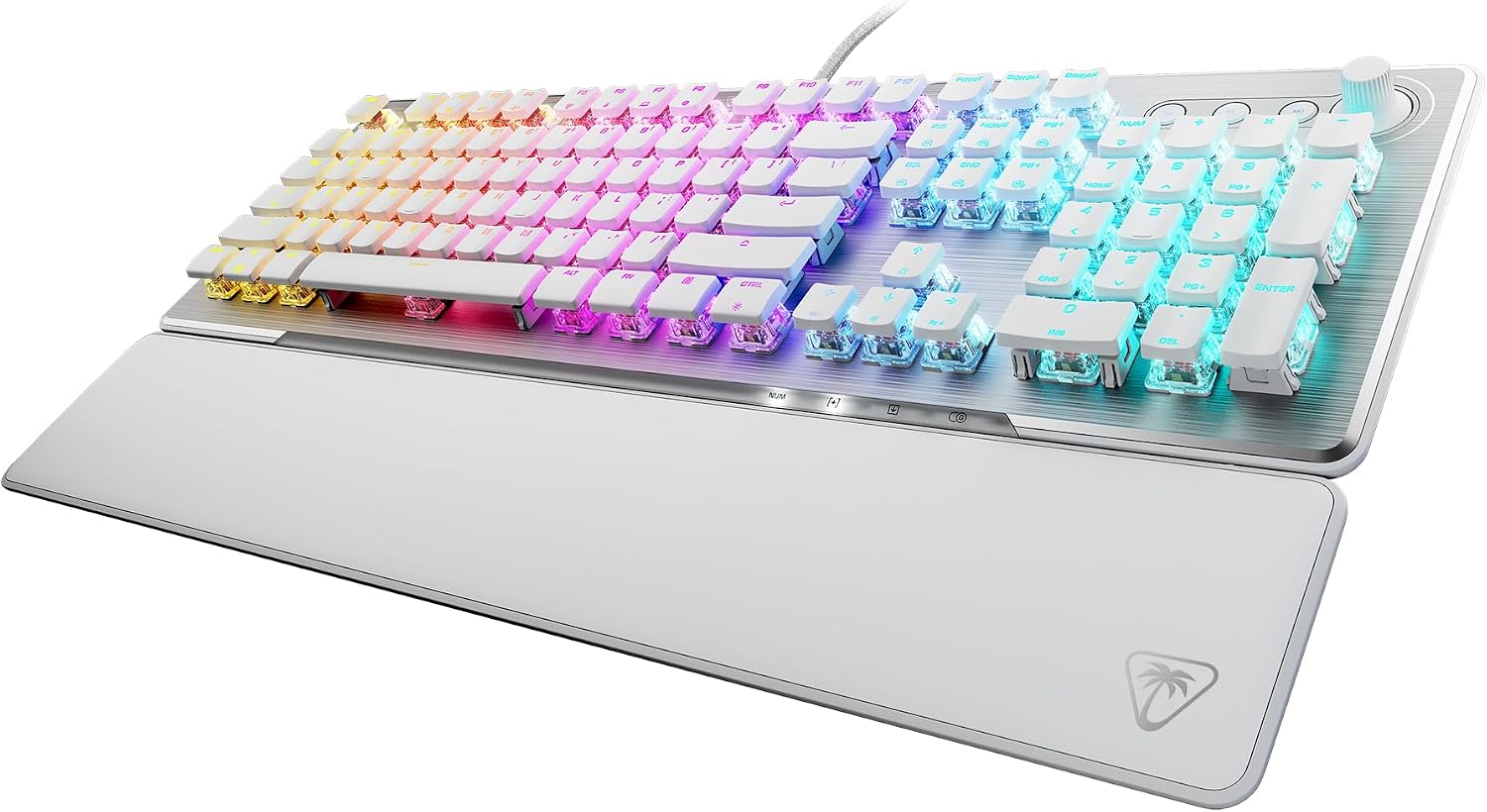 Vulcan II - Tastiera meccanica da gioco per PC - Interruttore Titan II - Tasti RGB luminosi personalizzabili - Poggiapolsi rimovibile - Piastra in alluminio - Bianco - Tastiera gaming - Immagine 5