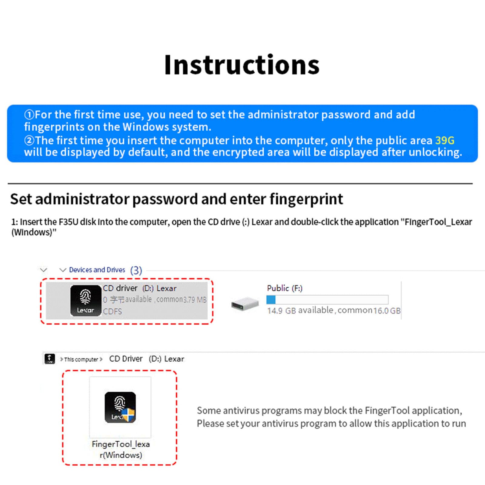 Chiavetta USB per computer con riconoscimento delle impronte digitali crittografata 32G 64G 128Gb 256Gb,256GB