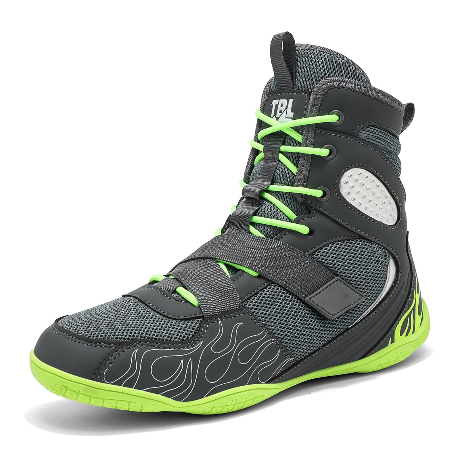 Scarpe Wrestling da Uomo Scarpe Boxe Sneakers Alte per Fitness | Traspiranti Leggere Antiscivolo, Con Supporto Per La Caviglia; Per Allenamenti Agonistici, Arti Marziali Powerlifting