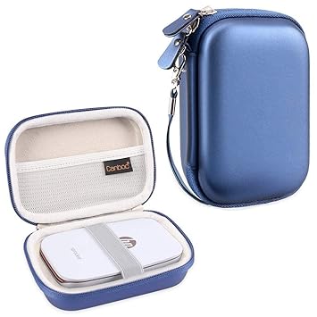 Canboc Shockproof Carrying Case Storage Travel Bag for HP Sprocket Portable Photo Printer/Polaroid Zip Mobile Printer Protective Pouch Box,Blue
