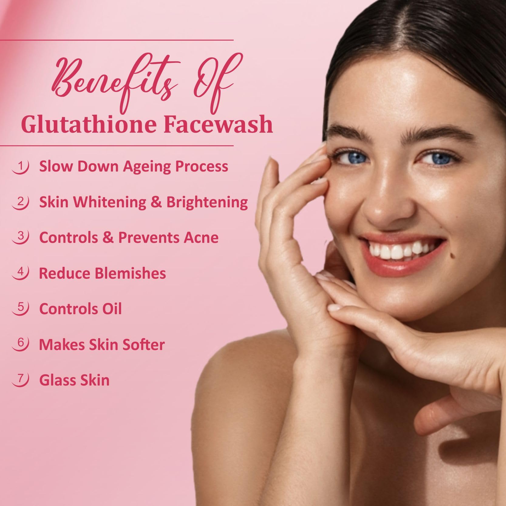 Misti Herbal Remedies Glutathione Skin Brightening Creamy Facewash for men  & Women | Control acne, Reduce blemish & Wrinkles