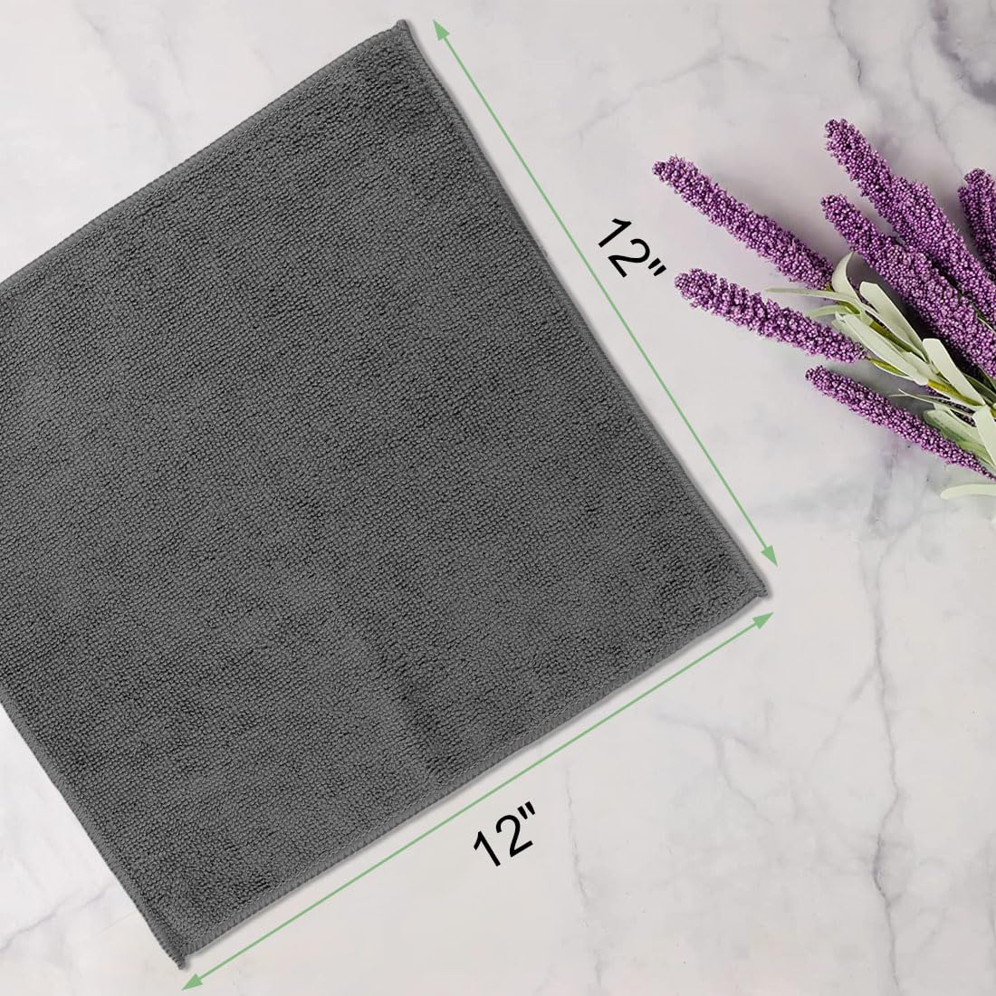 UNIMADE Paños a granel – Paquete de 100 toallas faciales (12 x 12 pulgadas), paños de lavado y toallas de mano altamente suaves, paños de limpieza de microfibra multiusos de secado rápido para baño