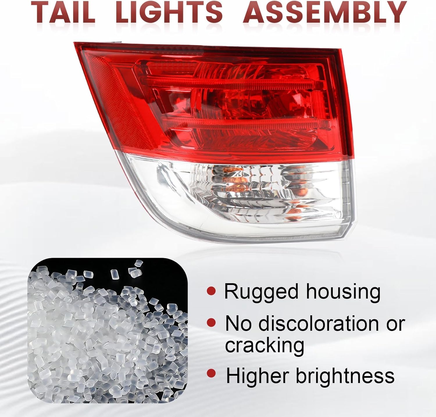 Tail lights Assembly Compatible with Honda Odyssey 2014-2017 OE Style Rear Left Outer Light Taillights Replacement for HO2804104 33550TK8A11