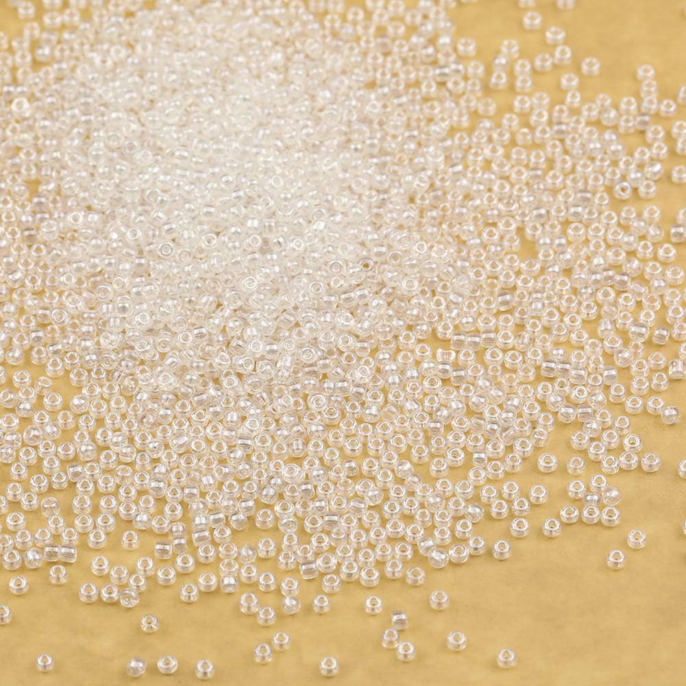 Bala&Fillic Size 2mm Crystal Color Seed Beads 9000+pcs/100 Grams - Image 2