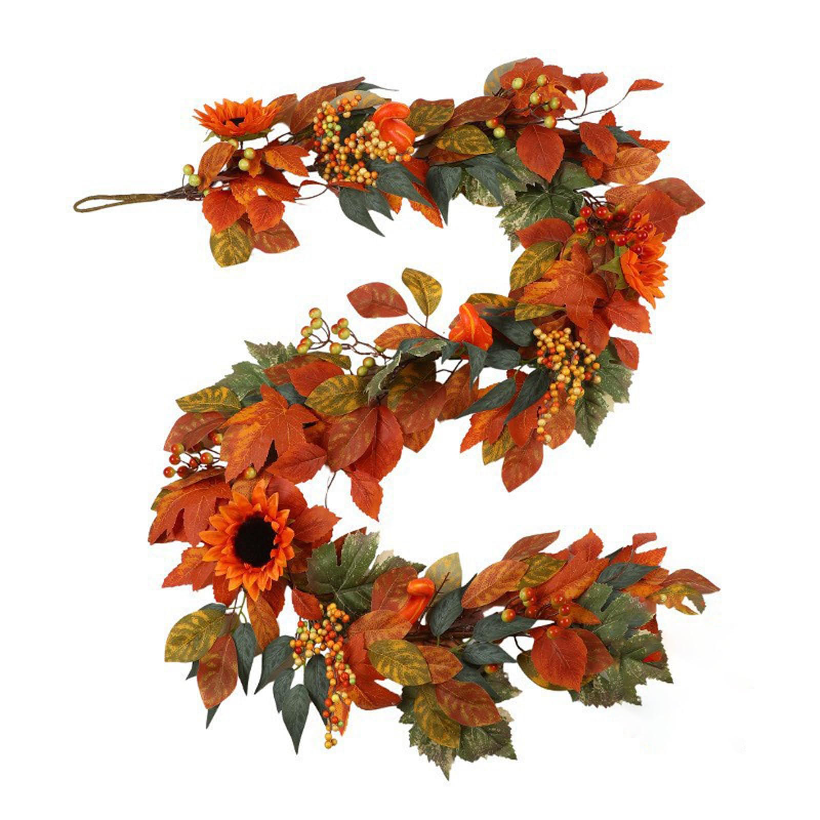 TFAOYS Thanksgiving Decorative Garlands for Window Door Crafted Silk User Friendly Easy Bendable Design Home Decors