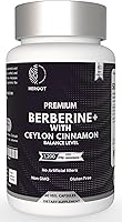 Vista 1 de Berberina prémium con cápsulas de canela de Ceilán, 60 unidades, vegetariana, sin OMG, sin gluten, certificada orgánica