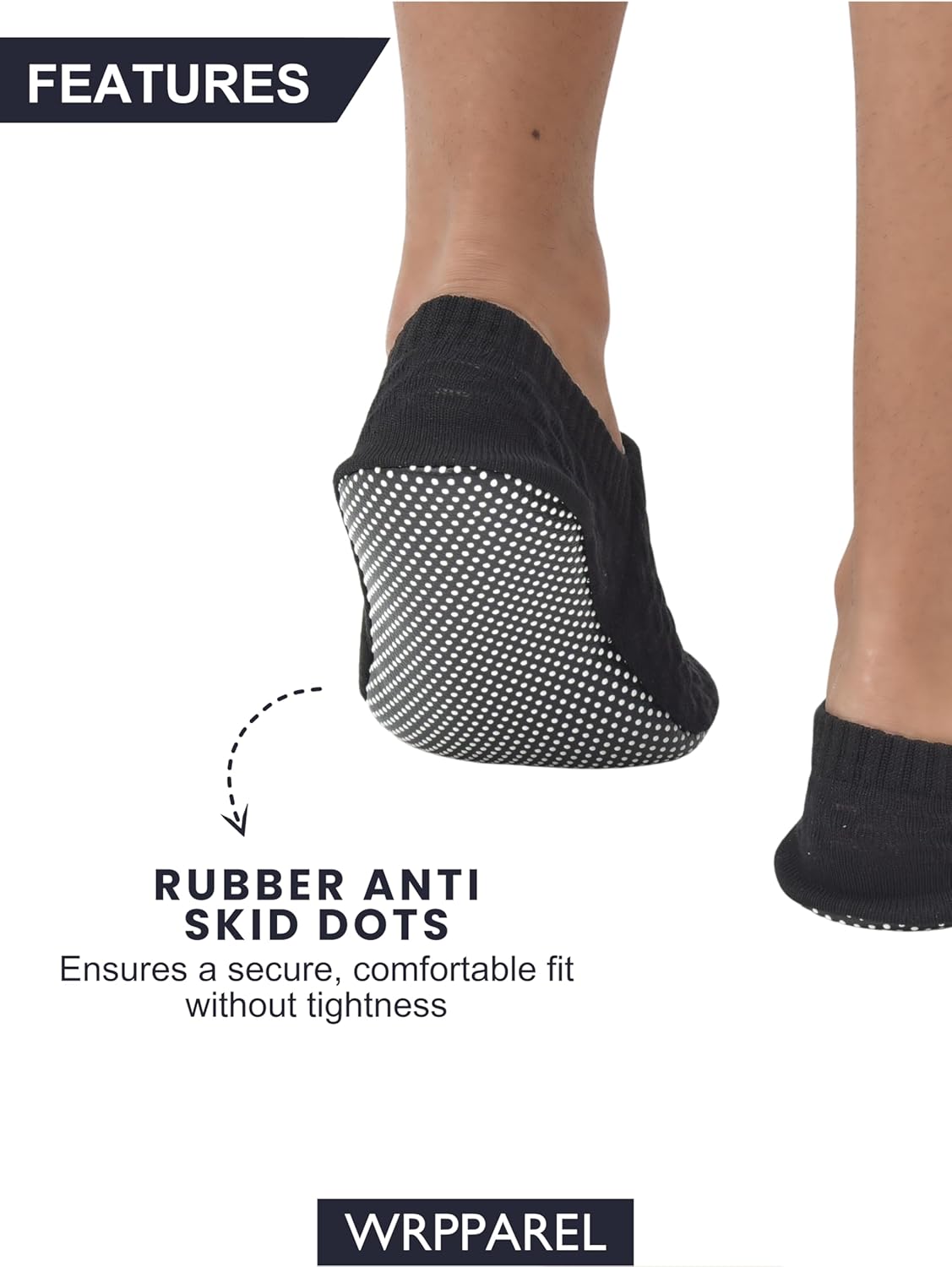 Anti Skid Non Slip Slipper Socks Men Grippy Socks Women Hospital Yoga Pilates Barre Old Age | 2 Pairs, L/XL/XXL - Image 7