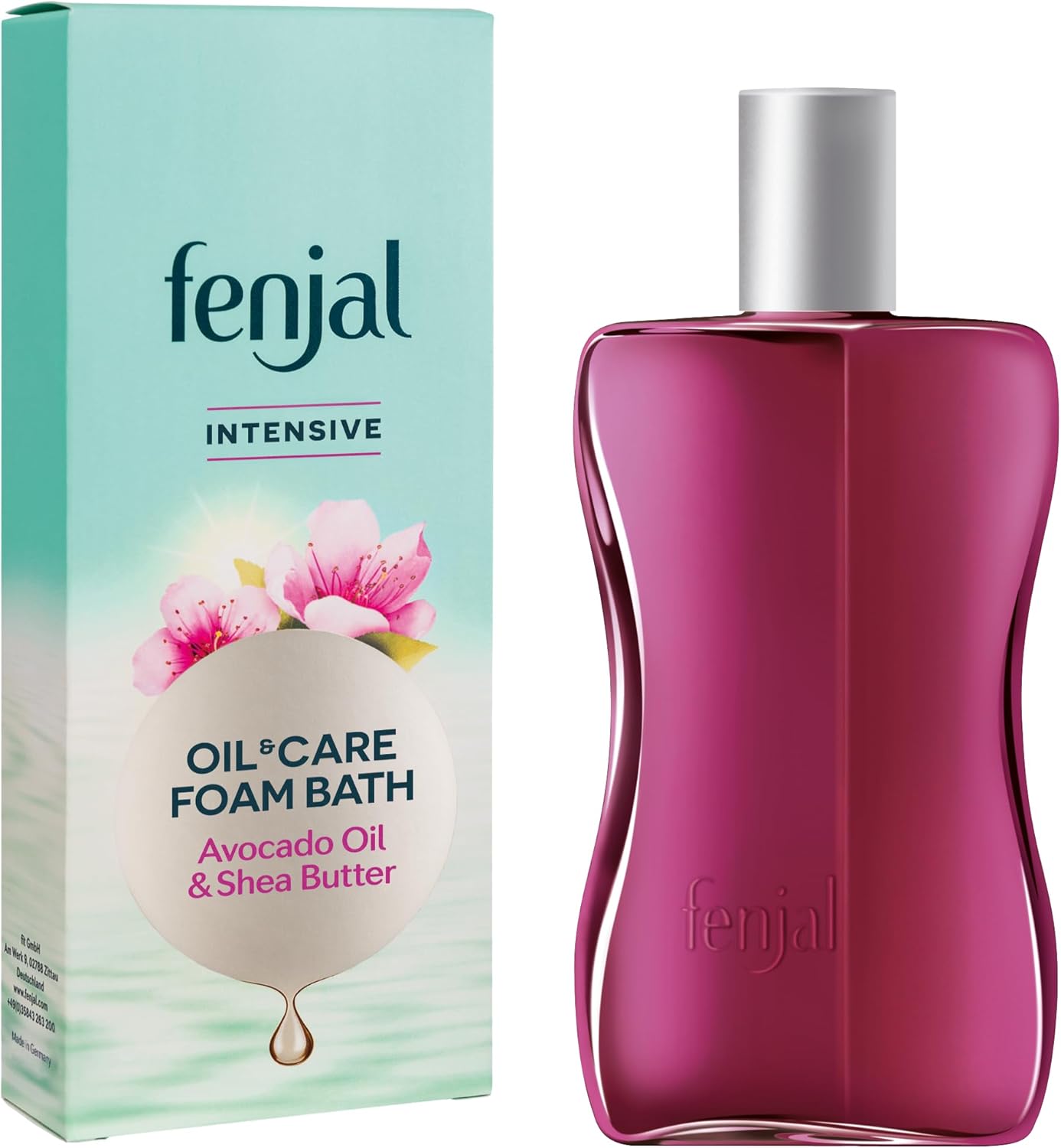 Fenjal Intensive Oil & Care Foam Bath, Luxurious Bubbles, Nourished Skin, Bergamot & Vanilla, 200 ml