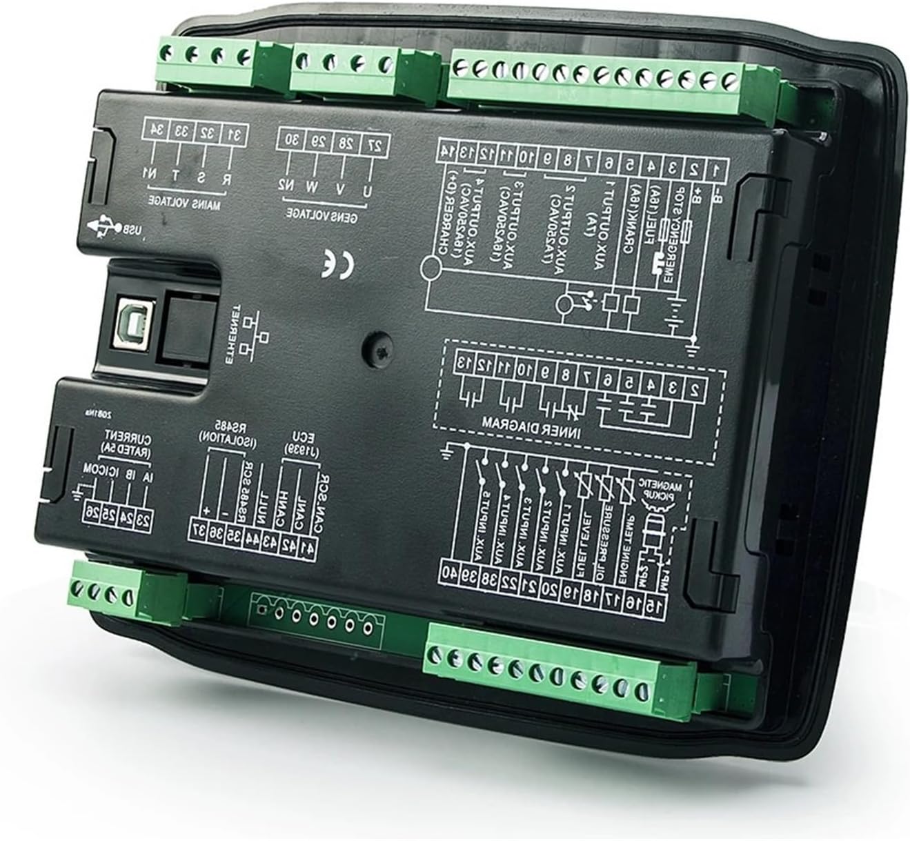 6120U 6110U Generator AMF Auto Start Stop Controller Control Module Panel HGM6120N HGM6110N 1Pcs(6110U)
