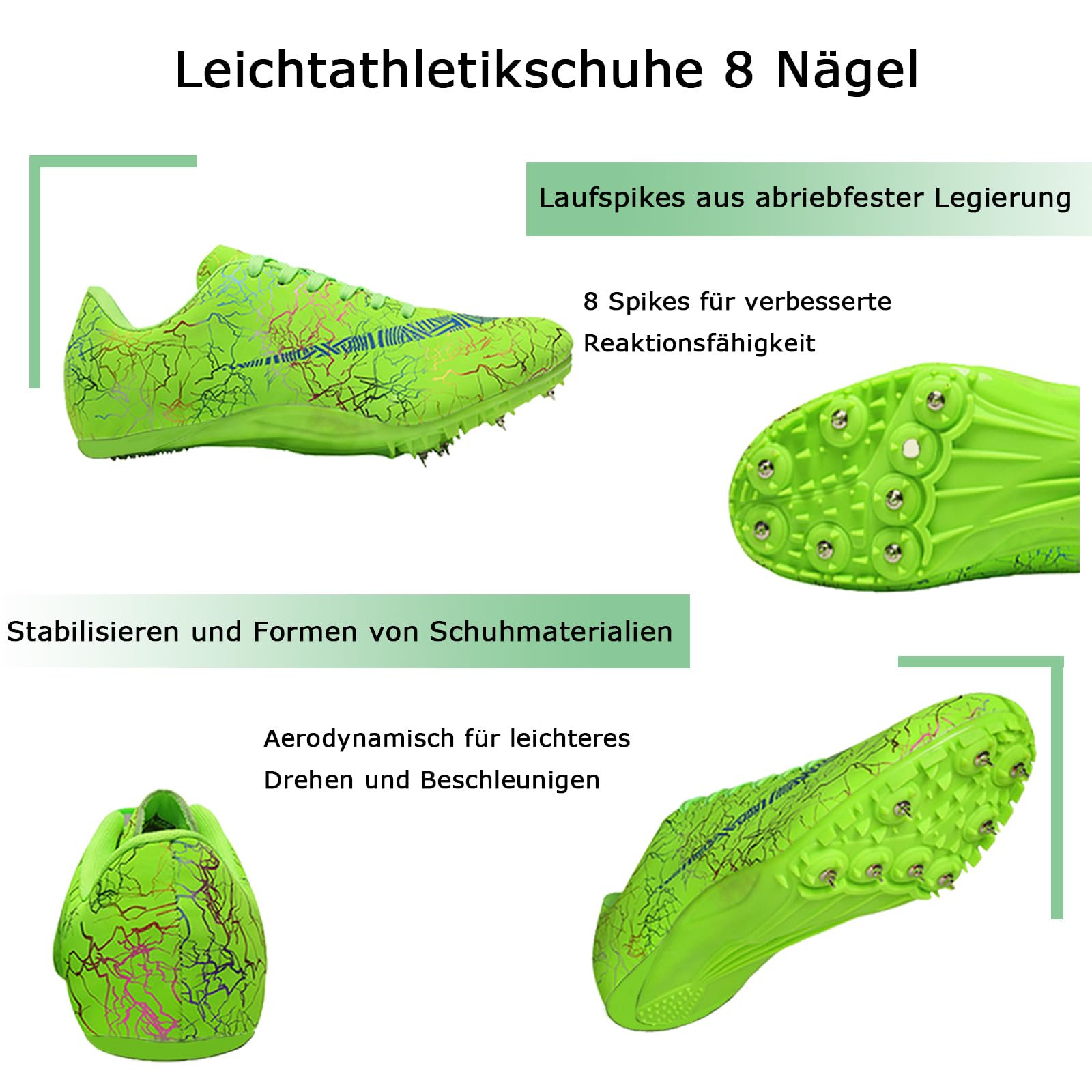 Chaussures d'athlétisme pour Hommes et Femmes, Pointes de Course, compétition d'athlétisme pour Enfants, Chaussures d'athlétisme pour garçons, entraînement de Course Longue Distance