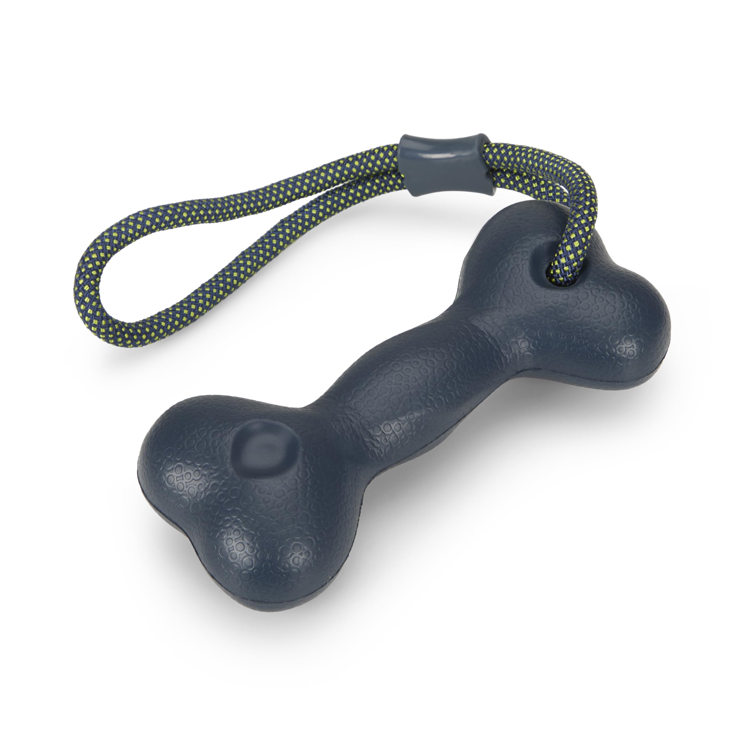 Petface Outdoor Paws Bone on a Rope Floating Dog Toy, Durable & Lightweight Fetch Toy (Pack of 1)