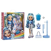 Rainbow High Fashion Doll con Slime Kit & Animale - Skyler (blu)