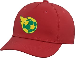 Fast Yellow Green Soccer Ball Sports Adjustable Baseball Hat