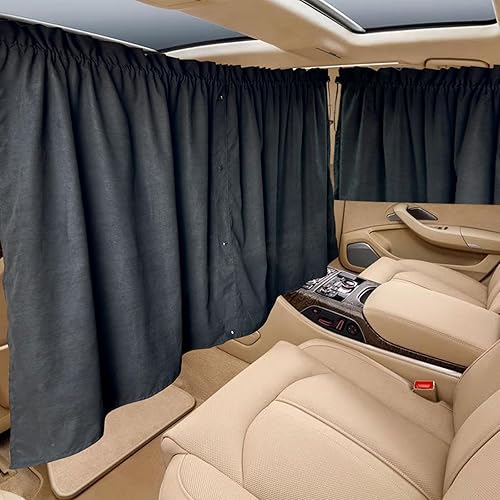 Cortinas para automóvil, cortina divisora de privacidad para automóvil, cortina lateral para viajes, siesta, dormir, automóvil, camping, accesorios