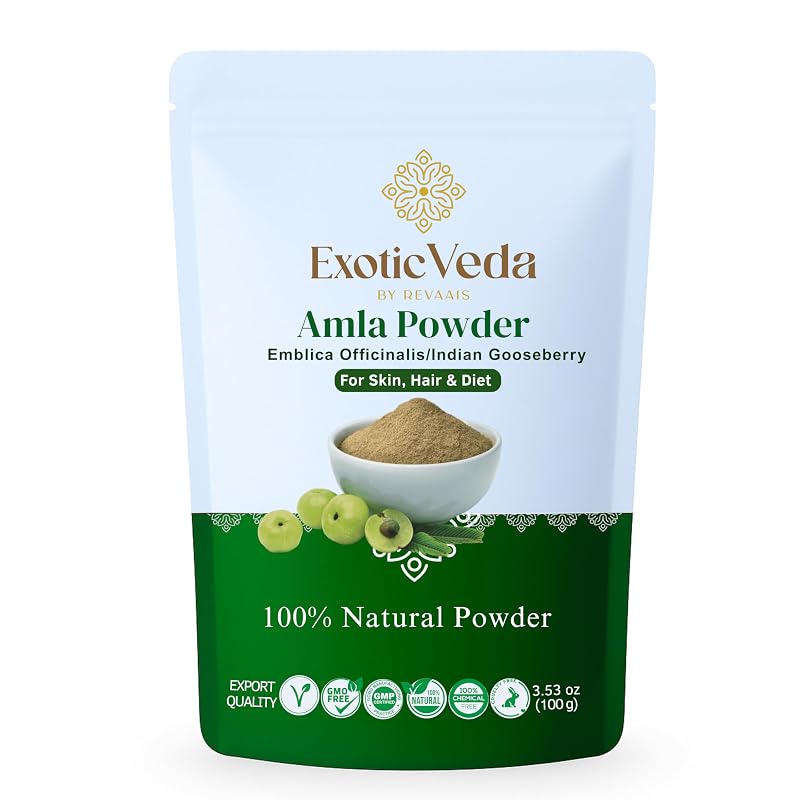 Exotic Veda — Pó de amla (Phyllanthus emblica) — 100 g