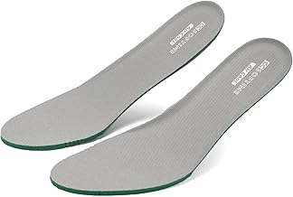 CCSOFTIME Comfort Shoe Insoles for Women Men, Shock Absorption and Breathable Thin Insoles for Trainers, Shoes and Boots, Grey, 3-7 EU