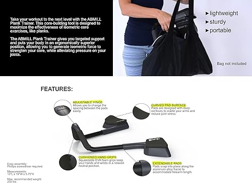 Miniatura 7 de ABMILL Plank Trainer - Ejercitador de núcleo abdominal