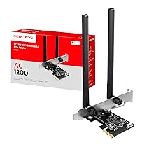 Mercusys TP-Link MA30E Adattatore PCIe Dual Band Wi-Fi AC1200Mbps, Bluetooth 5.0, Due Antenne ad Alte Prestazioni, MU-MIMO, WPA3, Windows 11, 10