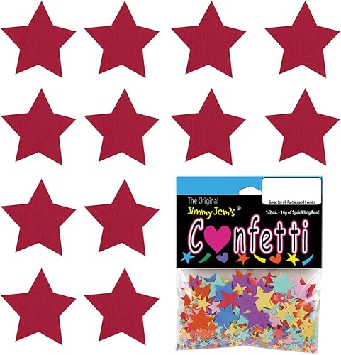 Miniatura 3 de Confetti Star 34" Rojo - Paquete al por menor #8573 QS0